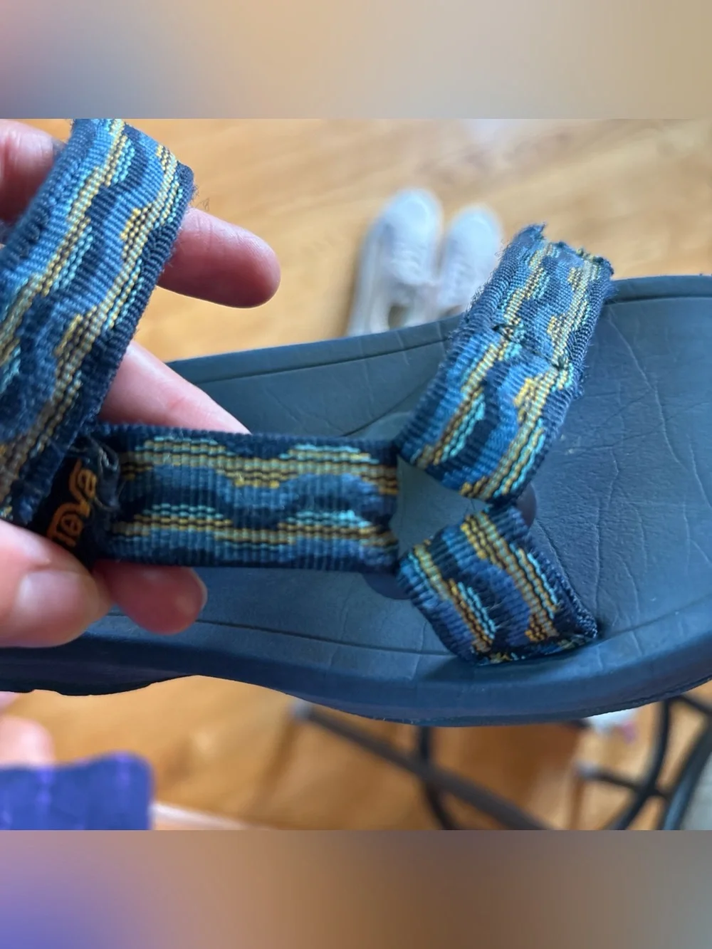 Teva Hurricane XLT 2 Sandals kids Kishi dark blue Striped Toddler Boys Size 13